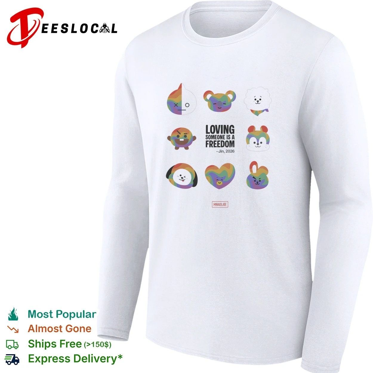 Loving Someone Is a Freedom Jin 2026 BT21 T-shirt