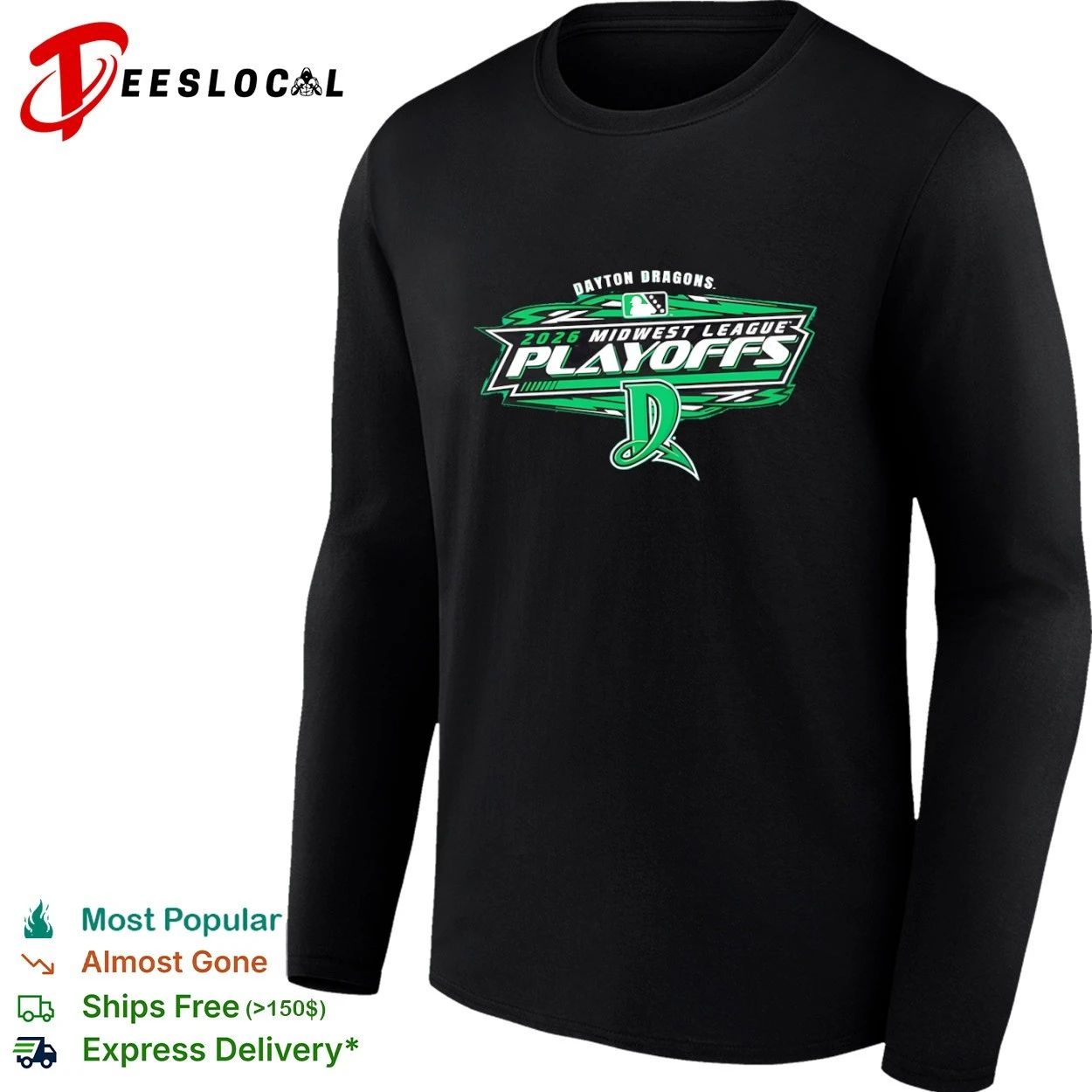Dayton Dragons 2026 Midwest League Playoffs T-shirt