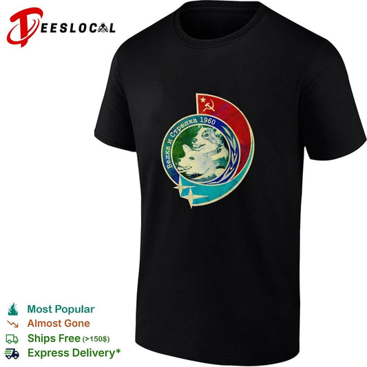 Belka and Strelka 1960 Soviet Space Dogs T-shirt