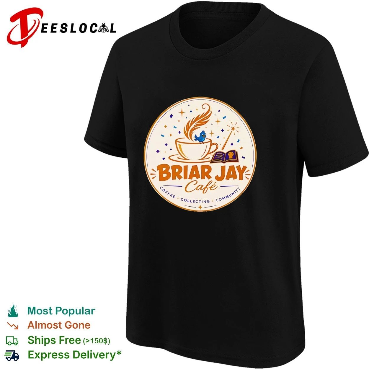 Briar Jay Café Coffee Collecting Community T-shirt
