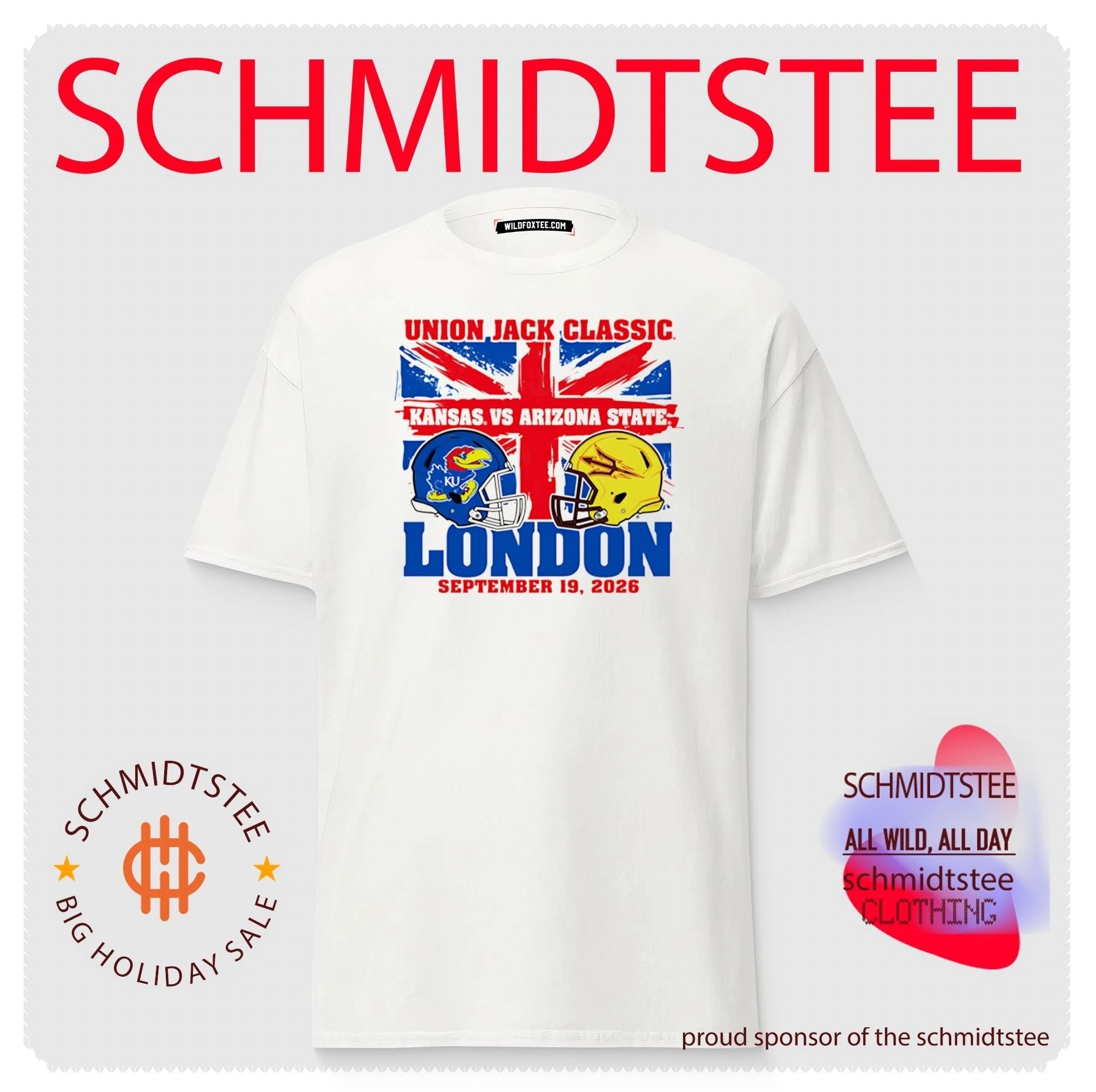Union Jack Classic Kansas Jayhawks vs Arizona State London 2026 shirt