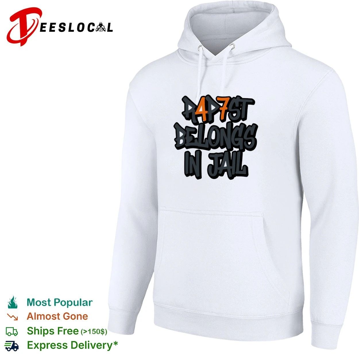 Anti Trump Rapist Belongs in Jail Political Protest T-shirt