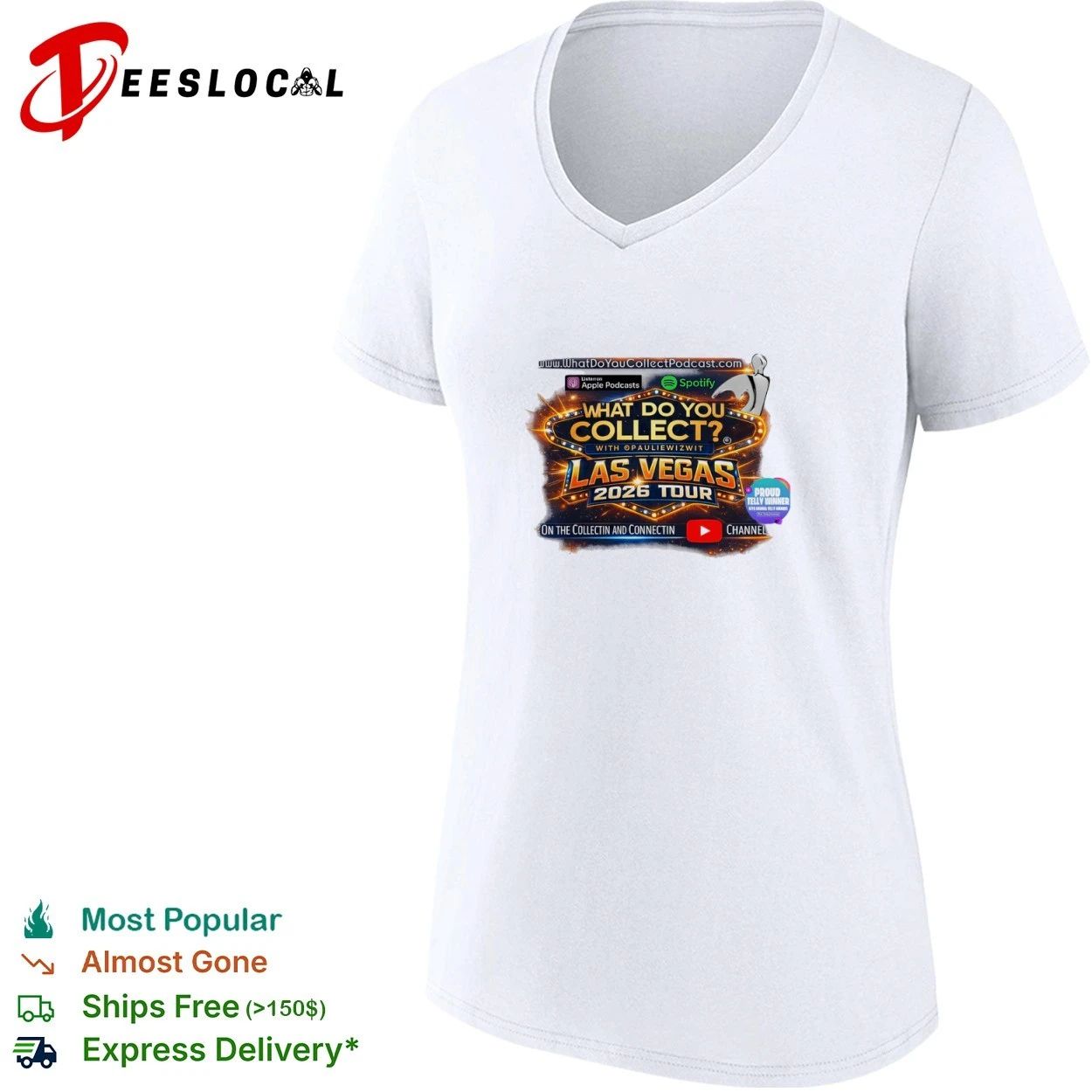 What Do You Collect With Pauliewizwit Las Vegas 2026 Tour T-shirt