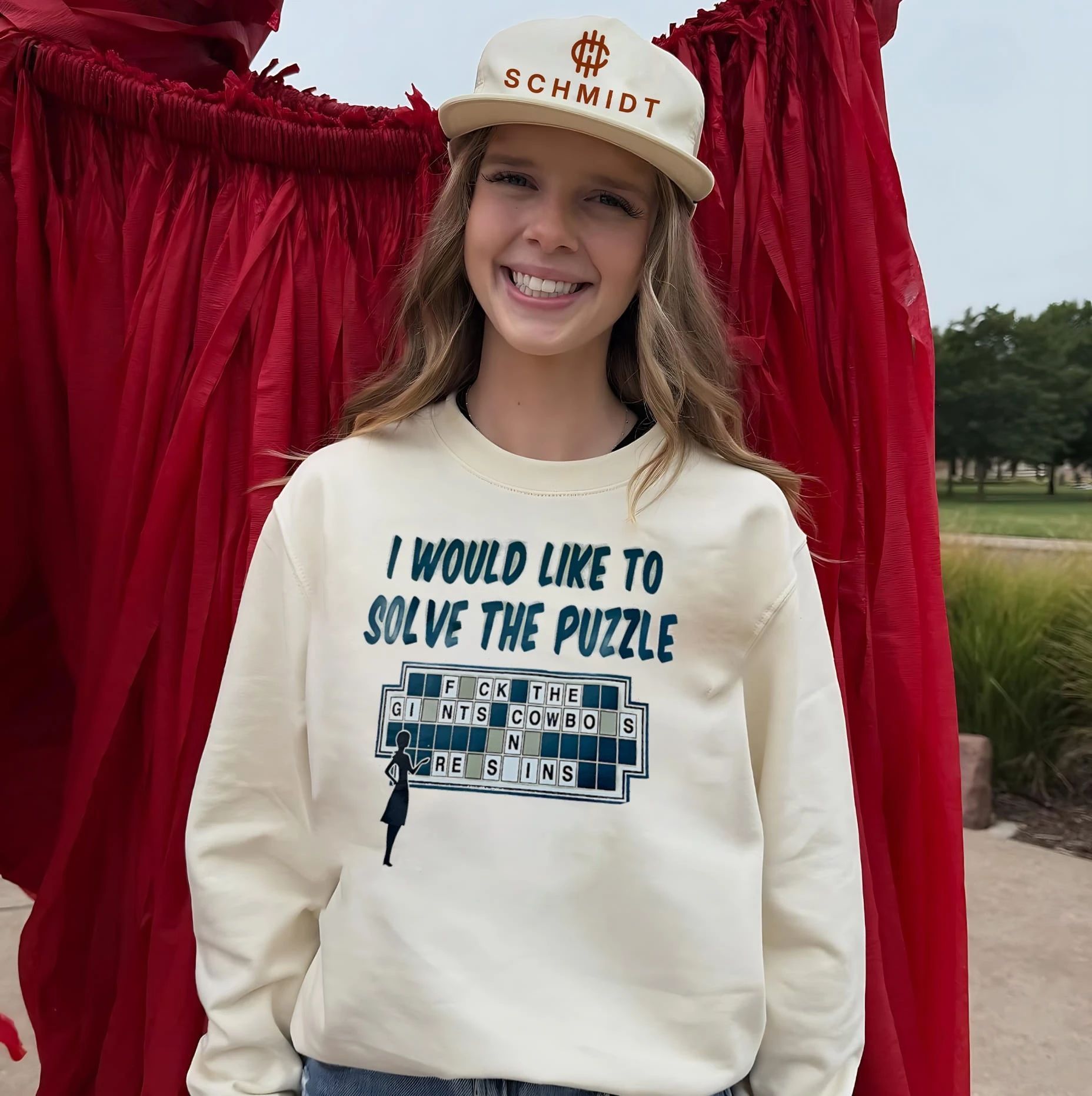 I would like to solve the puzzle fck the gints cowbos shirt