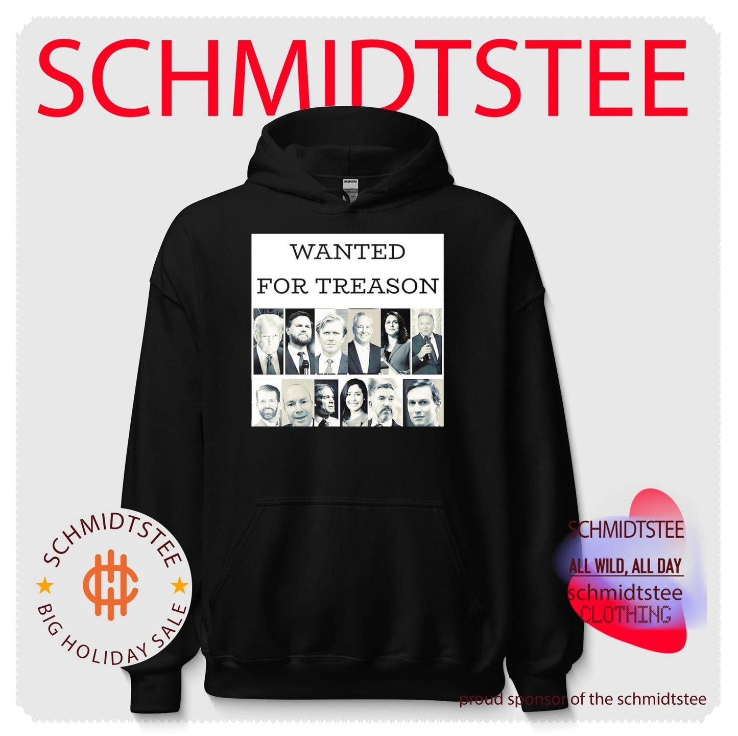 Wanted for treason Donald Trump JD Vance Tulsi Gabbard Jared Kushner shirt