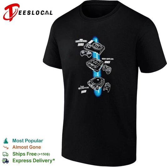 Sega Genesis 1989 Saturn 1995 Dreamcast 1999 T-shirt