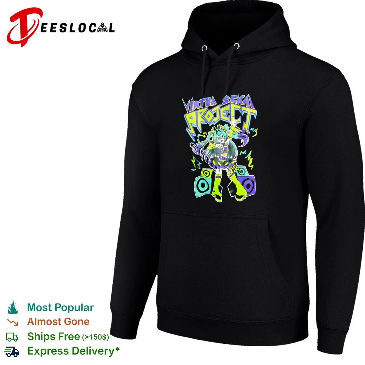 Virtua Sekai Project Hatsune Miku Vocaloid T-shirt