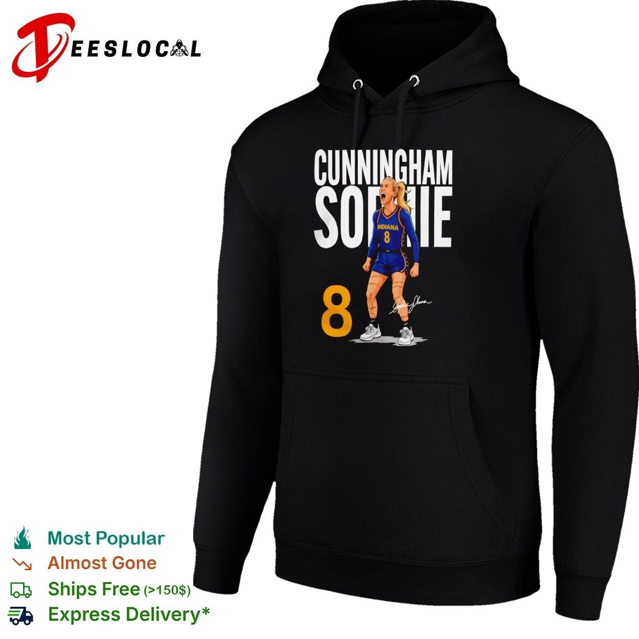 Sophie Cunningham In a World Full of Bullies Indiana Fever T-shirt