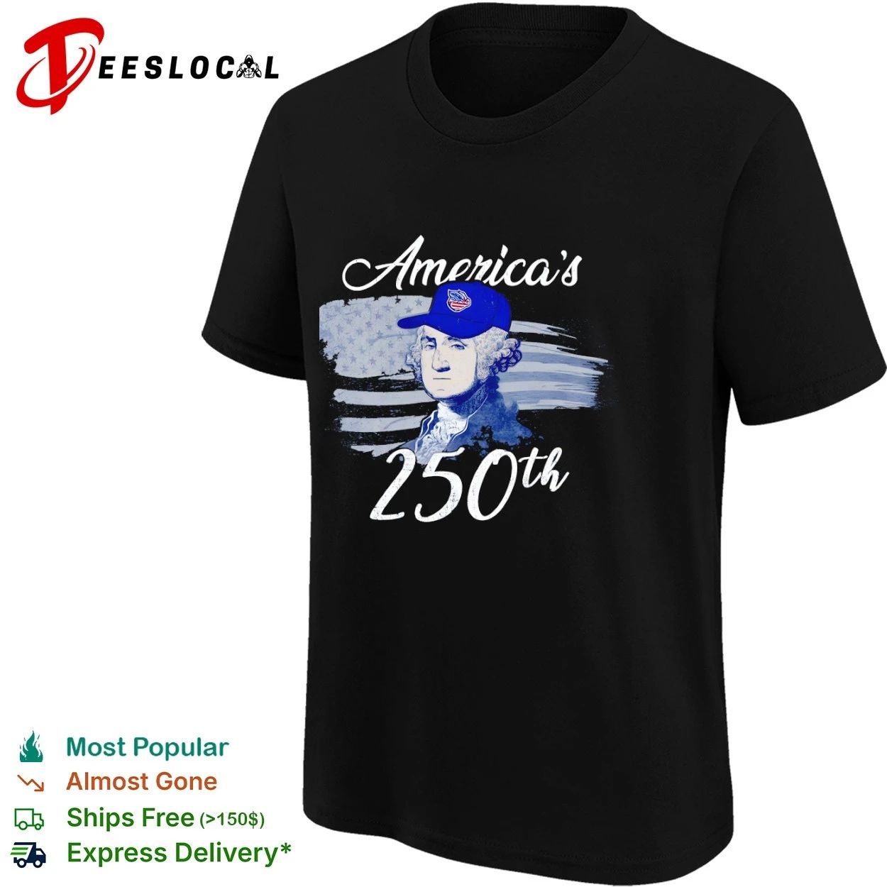 George Washington America’s 250th America 250 T-shirt