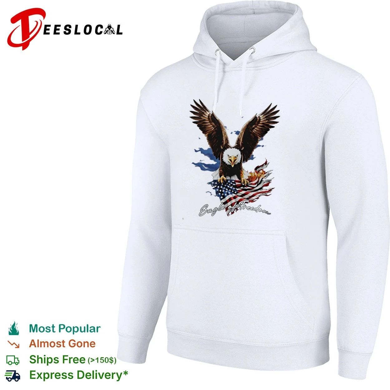 Eagle of Freedom American Flag patriotic T-shirt