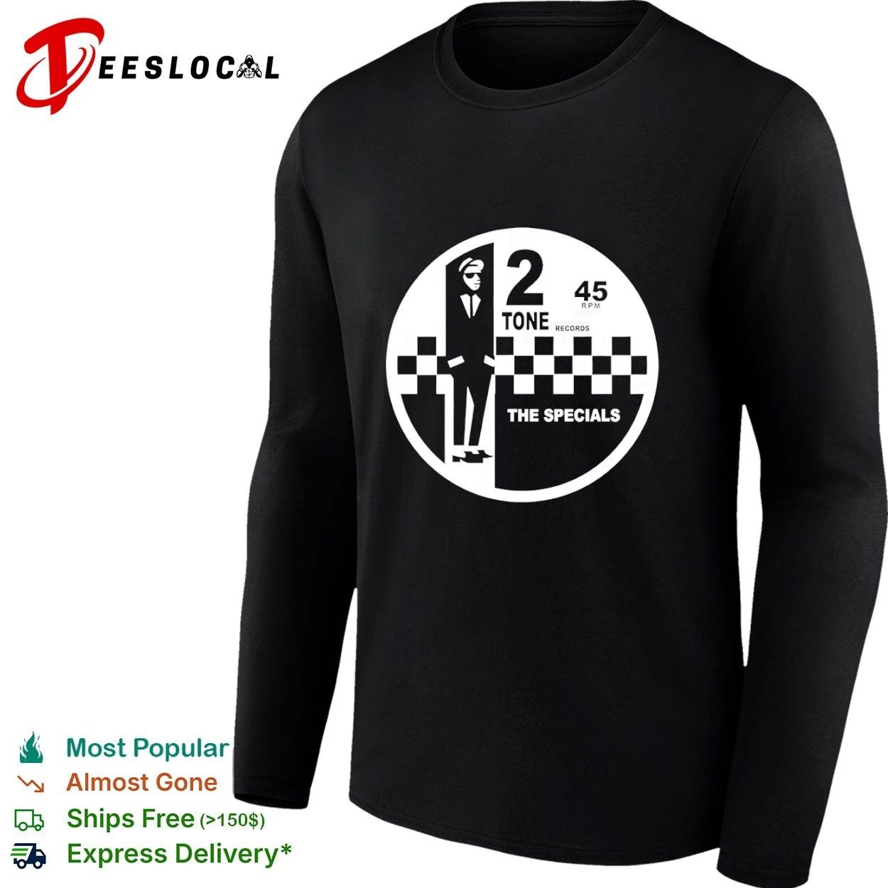 2 Tone Records 45 RPM The Specials Ska T-shirt
