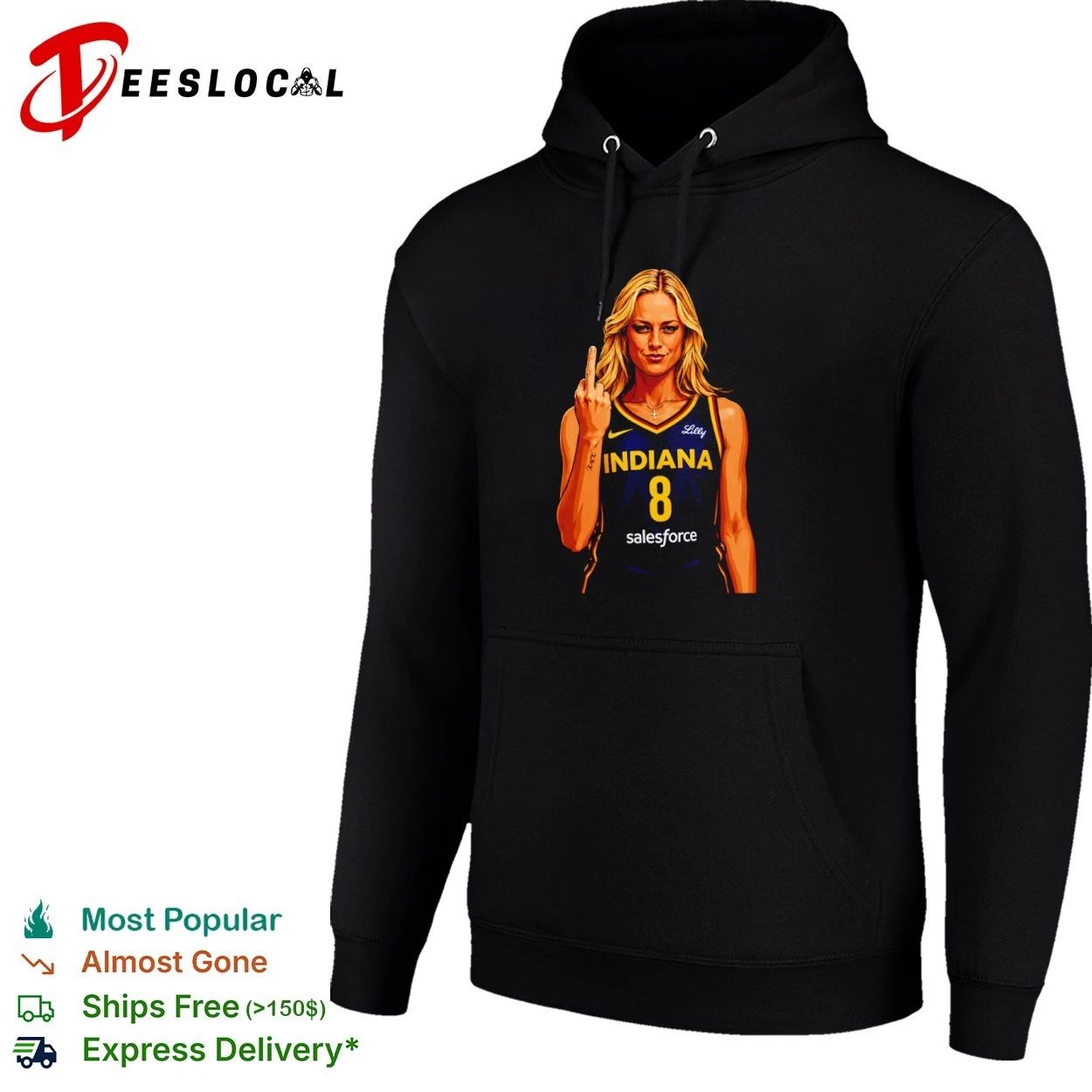 Sophie Cunningham Indiana Fever 8 WNBA T-shirt
