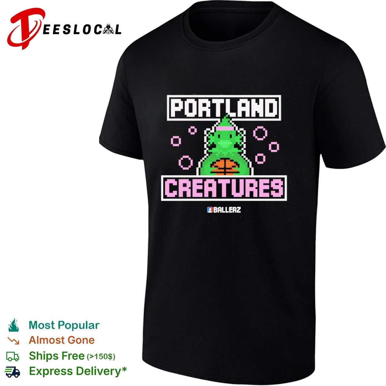Portland Creatures Ballerz basketball T-shirt