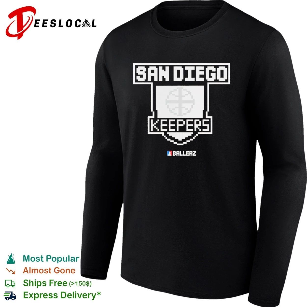San Diego Keepers Ballerz Soccer Goalkeeper T-shirt