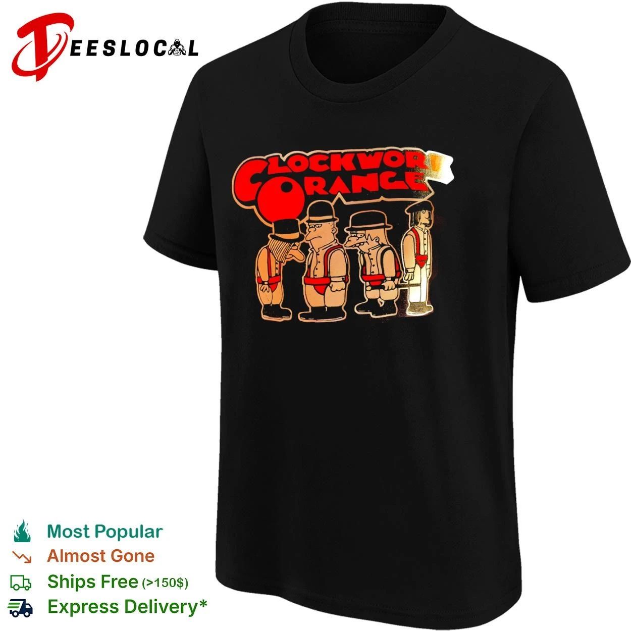Clockwork Orange The Simpsons Characters T-shirt