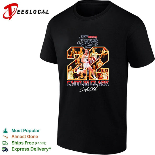 Caitlin Clark Indiana Fever 22 WNBA basketball T-shirt