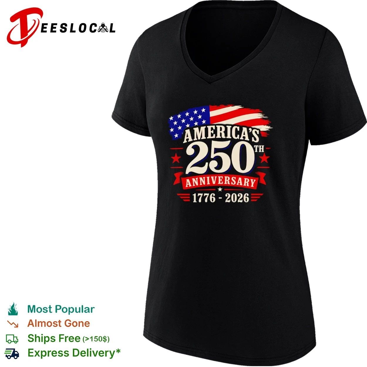 America’s 250th Anniversary 1776-2026 T-shirt