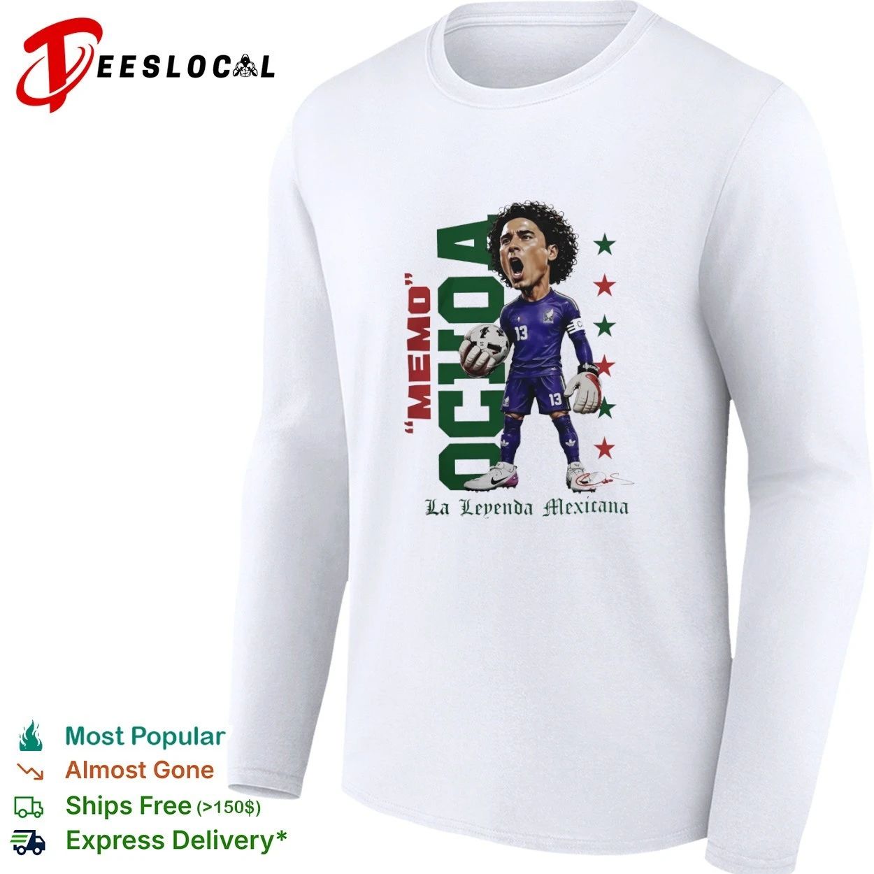 Memo Ochoa Mexico National Team La Leyenda Mexicana T-shirt
