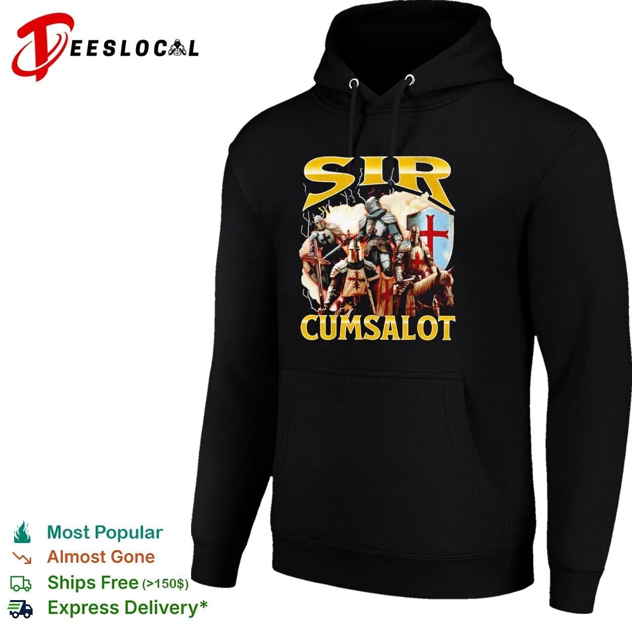 Sir Cumsalot Knights medieval crusader T-shirt