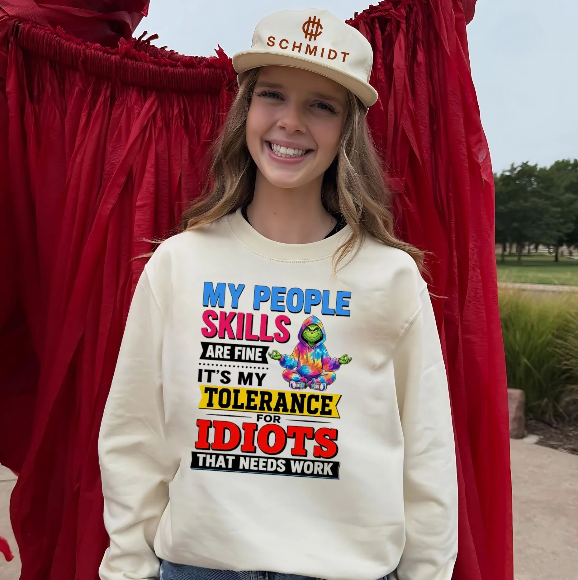 Grinch my people skills are fine it’s my tolerance for idiots that needs work shirt