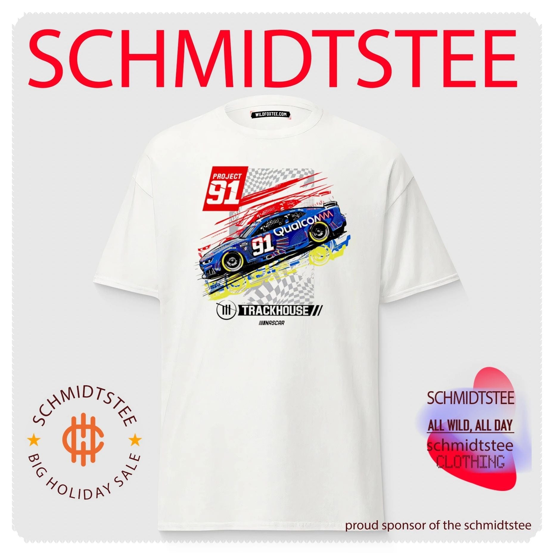 Kevin Magnussen Project 91 Trackhouse Racing Qualcomm NASCAR shirt