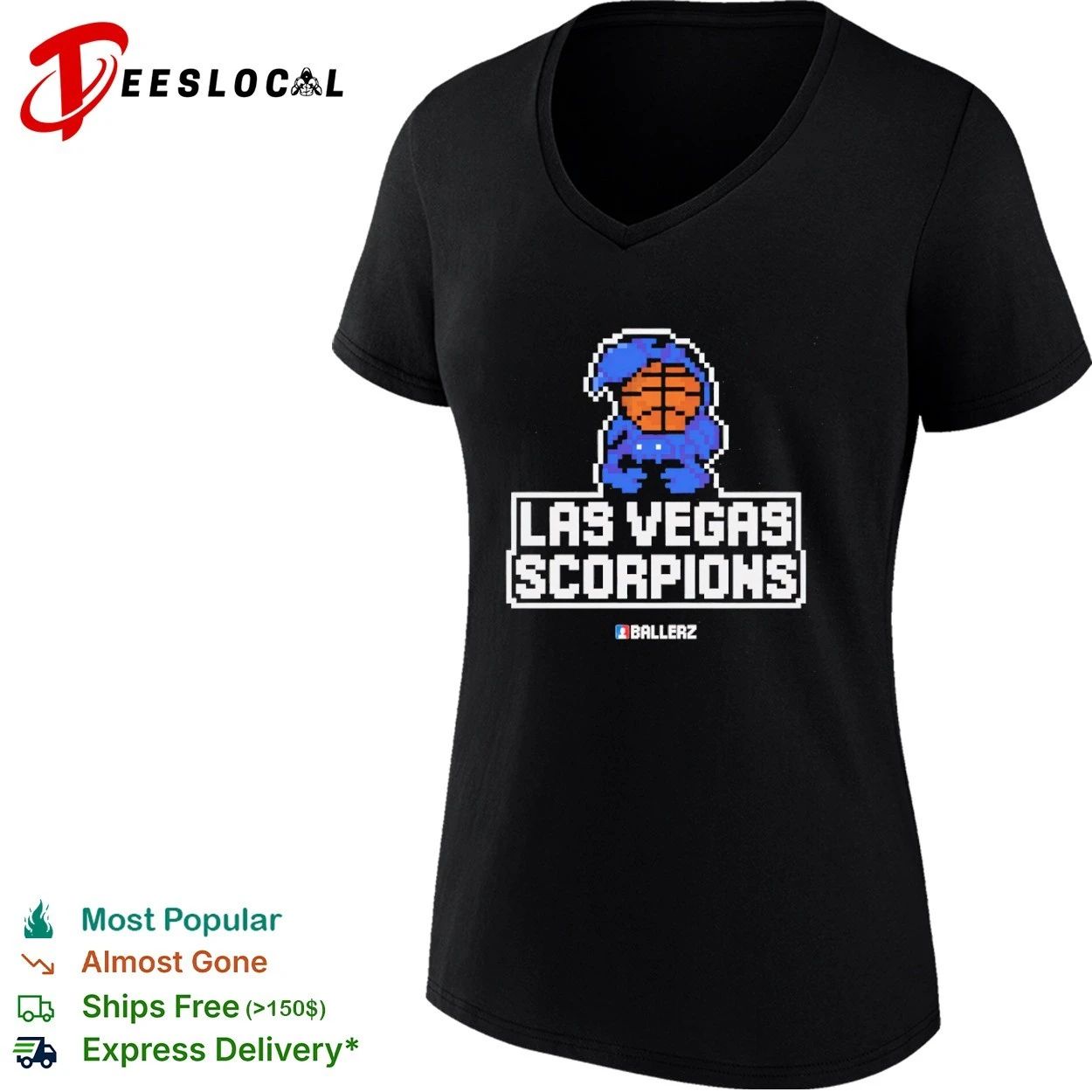 Las Vegas Scorpions Ballerz basketball T-shirt
