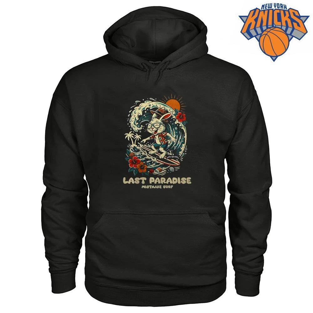 Retro Last Paradise Mistaake Surf Bunny Surfing Ocean Waves Shirt