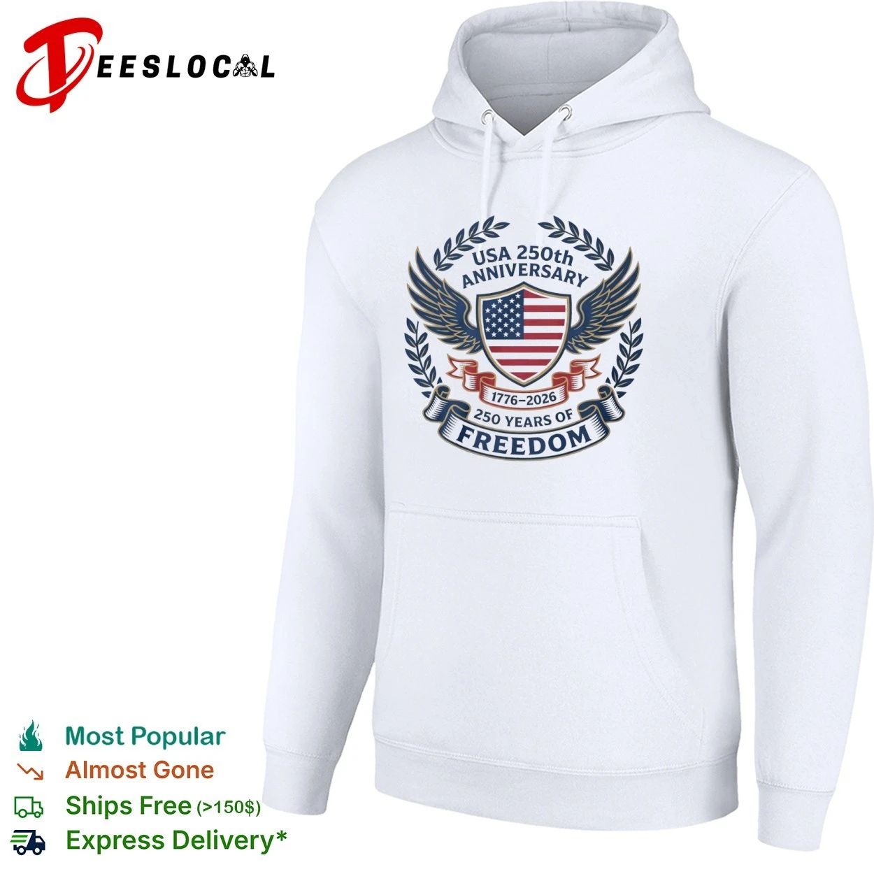 USA 250th Anniversary 1776-2026 250 Years of Freedom T-shirt