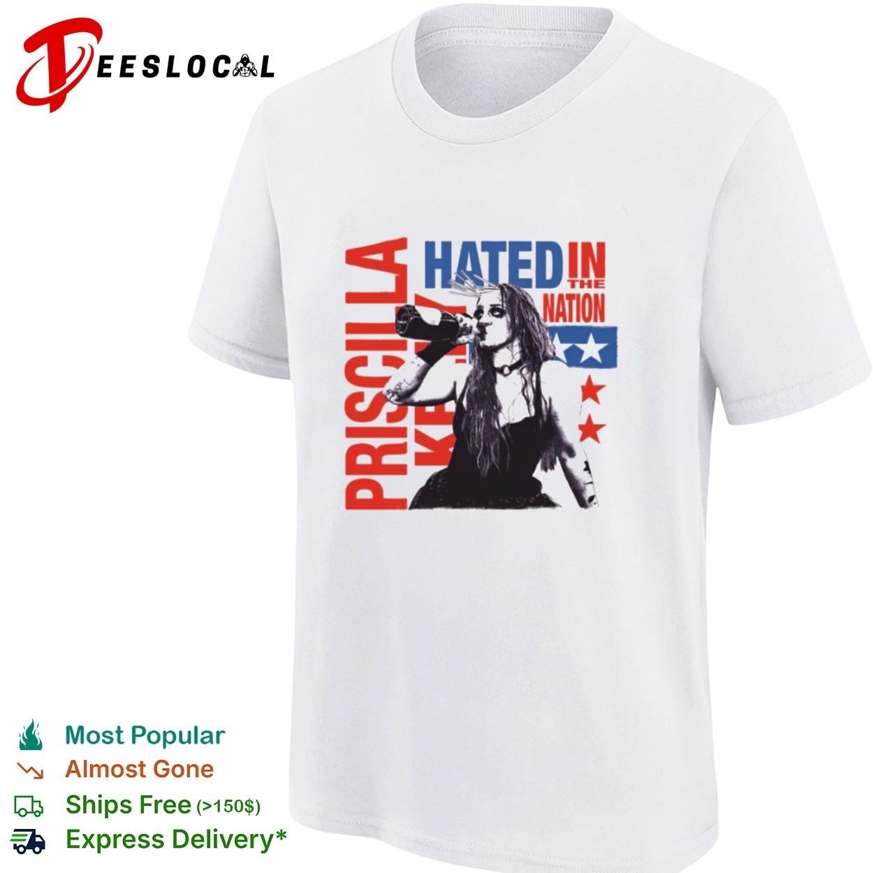 Priscilla Kelly Hated in the Nation Wrestling T-shirt