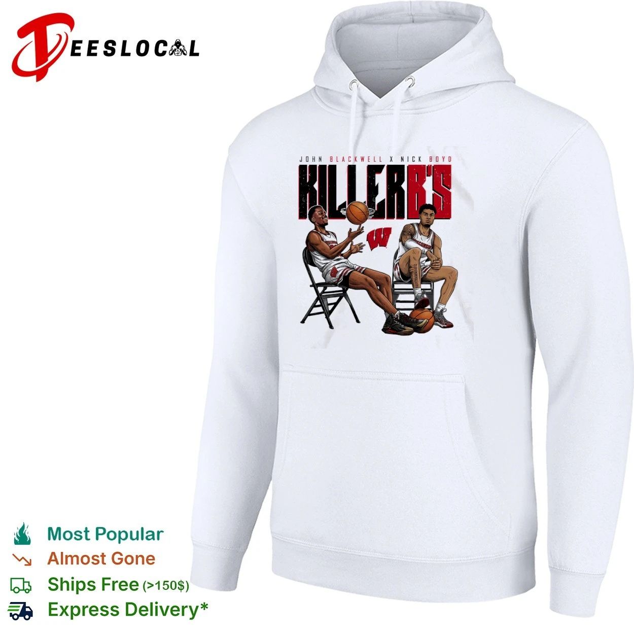 John Blackwell X Nick Boyd Killer B’s Wisconsin Badgers T-shirt