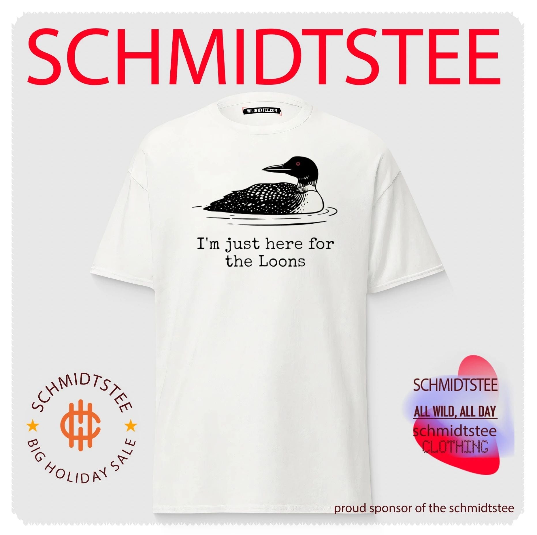 I’m Just Here for the Loons Minnesota Lake Life shirt