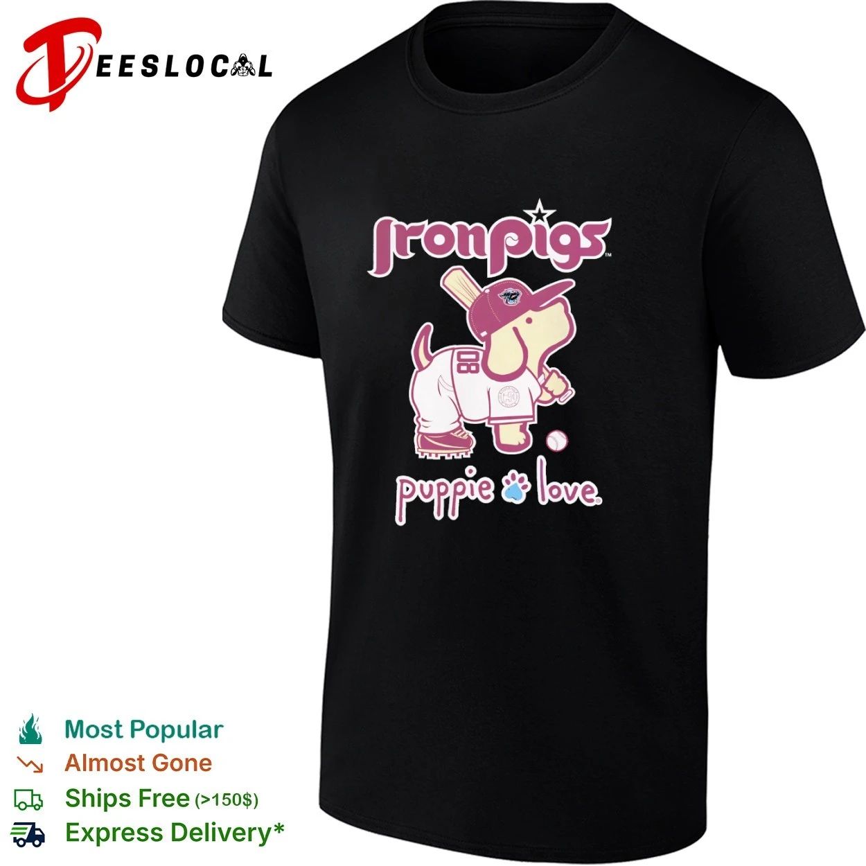 IronPigs Puppie Love Lehigh Valley IronPigs T-shirt
