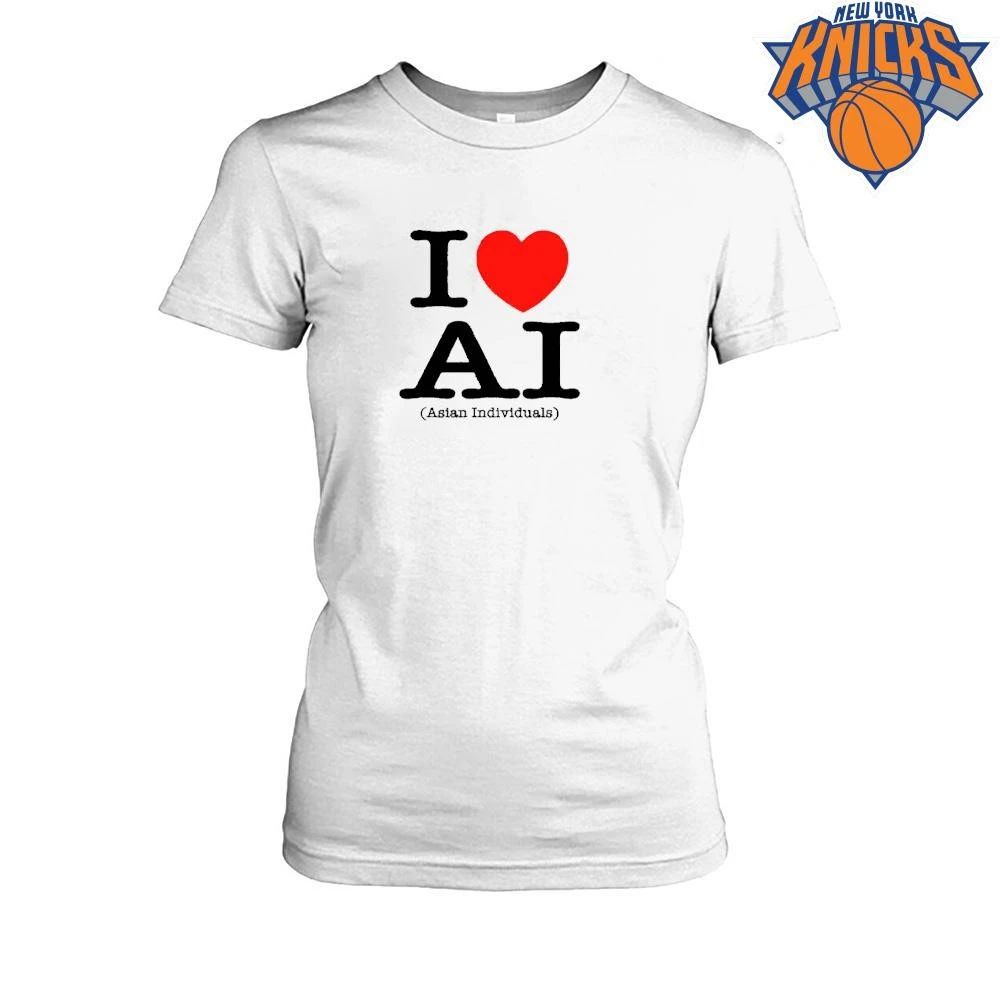 I Love AI Asian Individuals Funny Meme Heart Shirt