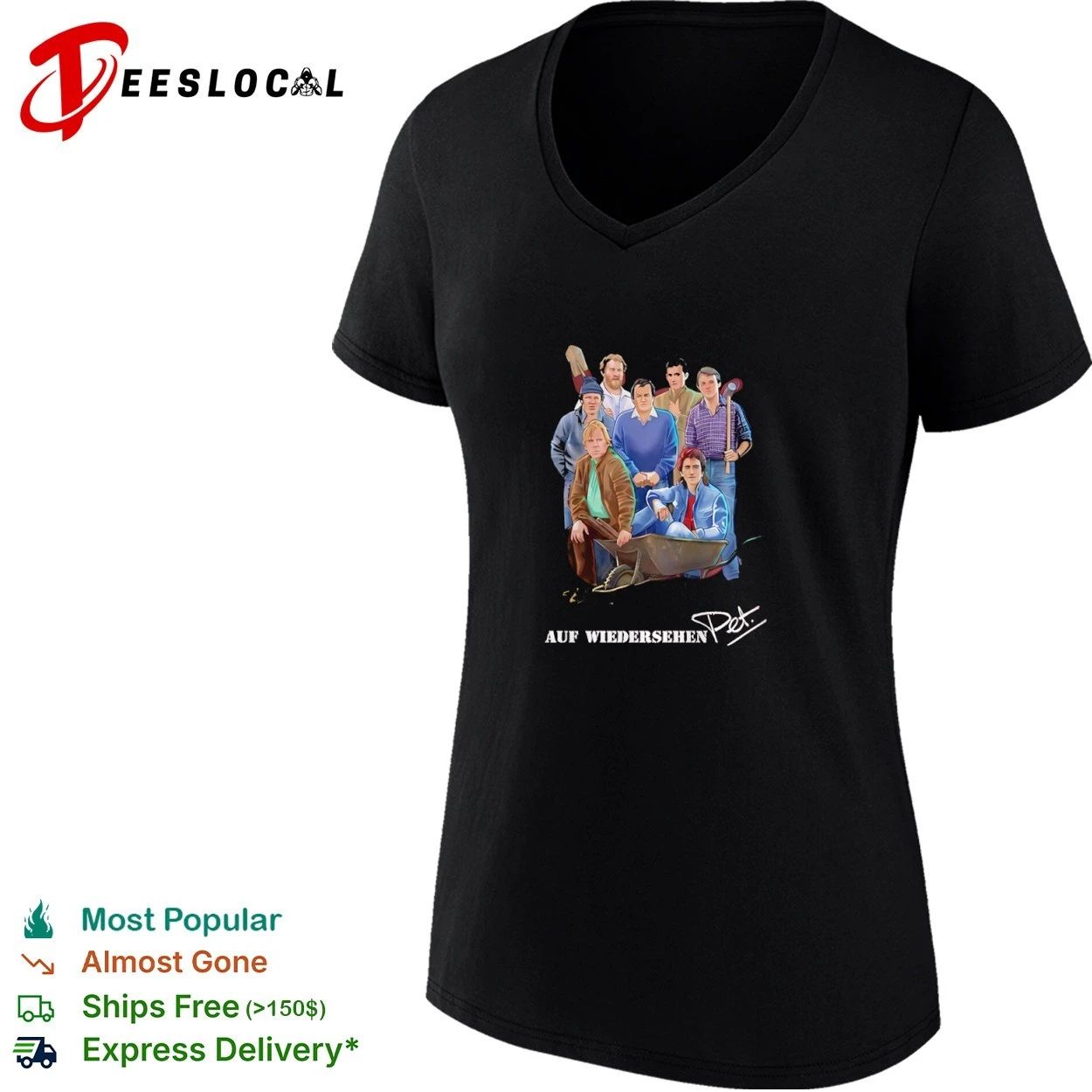 Auf Wiedersehen Pet Cast British Comedy T-shirt