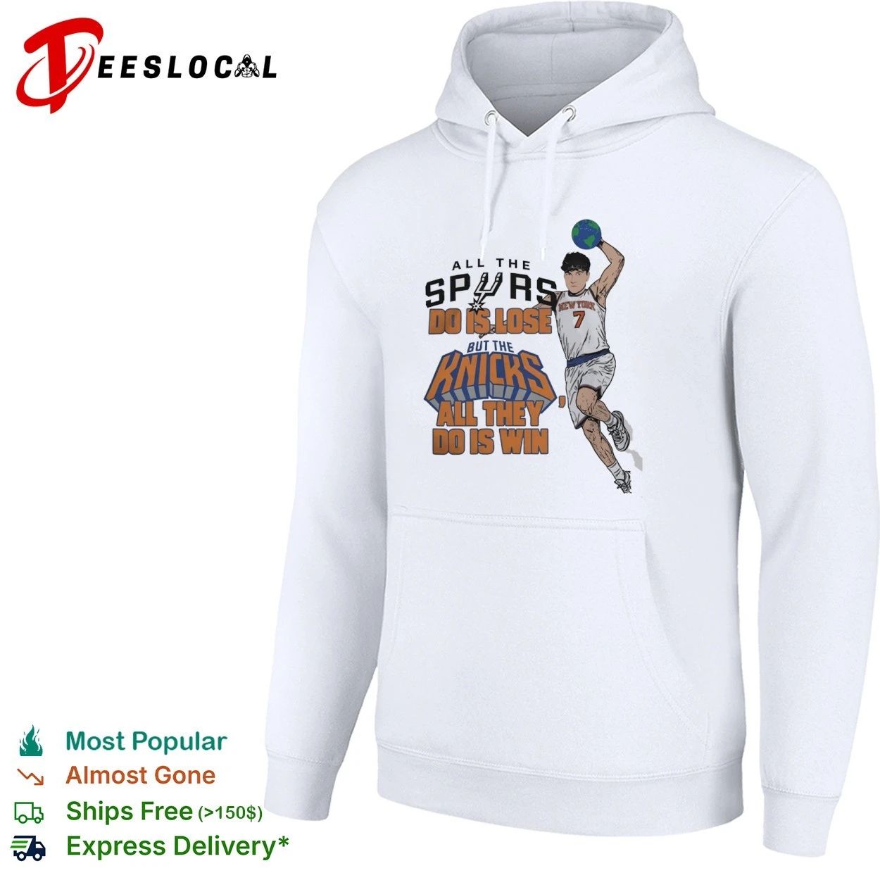 Jalen Brunson NY Knicks All the Spurs Do Is Lose but the Knicks All They Do Is Win T-shirt