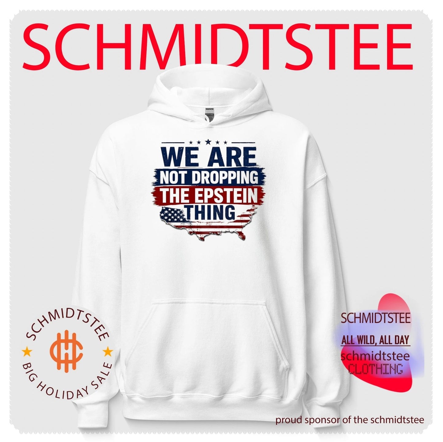 We are not dropping the Epstein thing American flag shirt