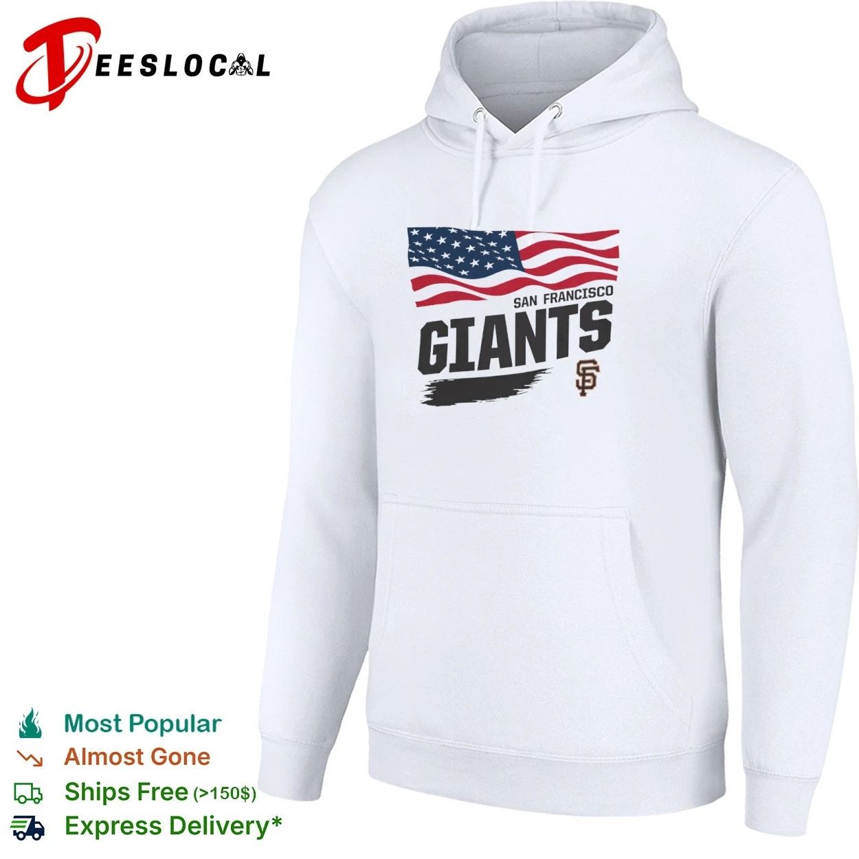San Francisco Giants Waving Flag Starter T-shirt
