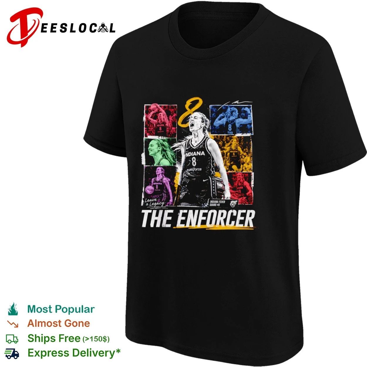 Sophie Cunningham Indiana Fever The Enforcer Leave a Legacy T-shirt