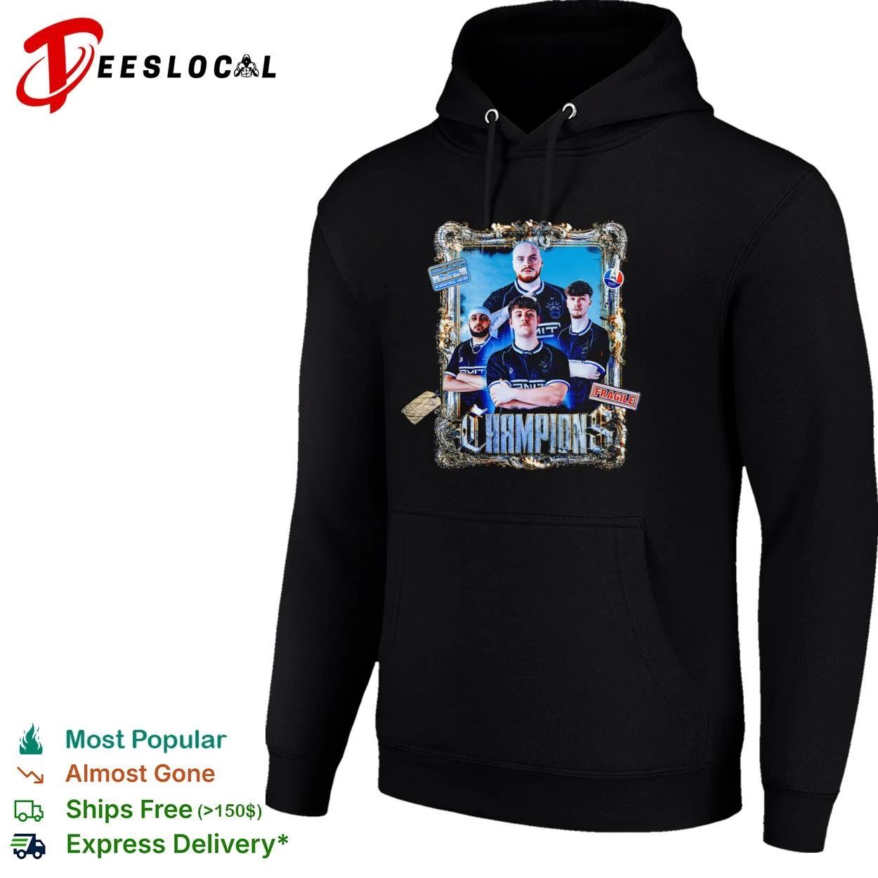 Omit Champions International Airport Fragile Paris France T-shirt