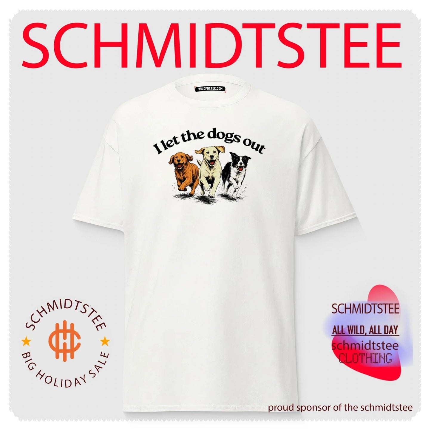 I Let the Dogs Out golden retriever labrador shirt