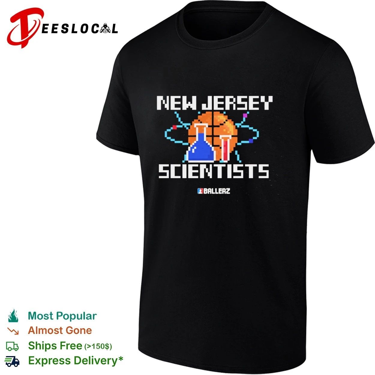 New Jersey Scientists Ballerz Basketball T-shirt