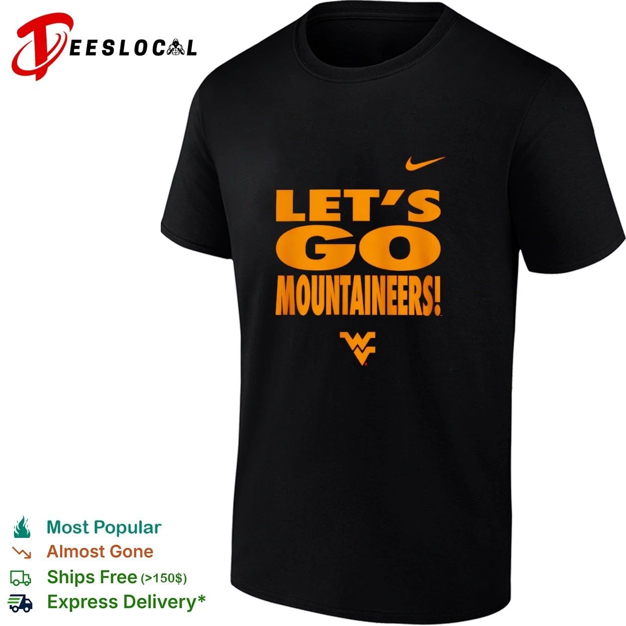 Let’s Go Mountaineers West Virginia Mountaineers T-shirt