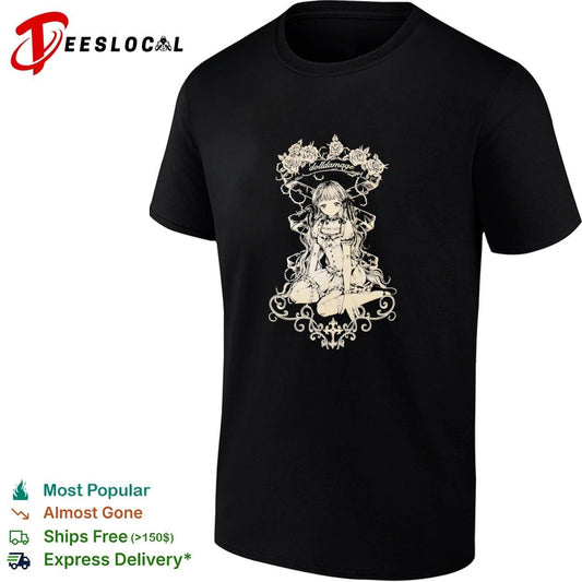 Dolldamage Gothic Lolita Doll with Roses T-shirt