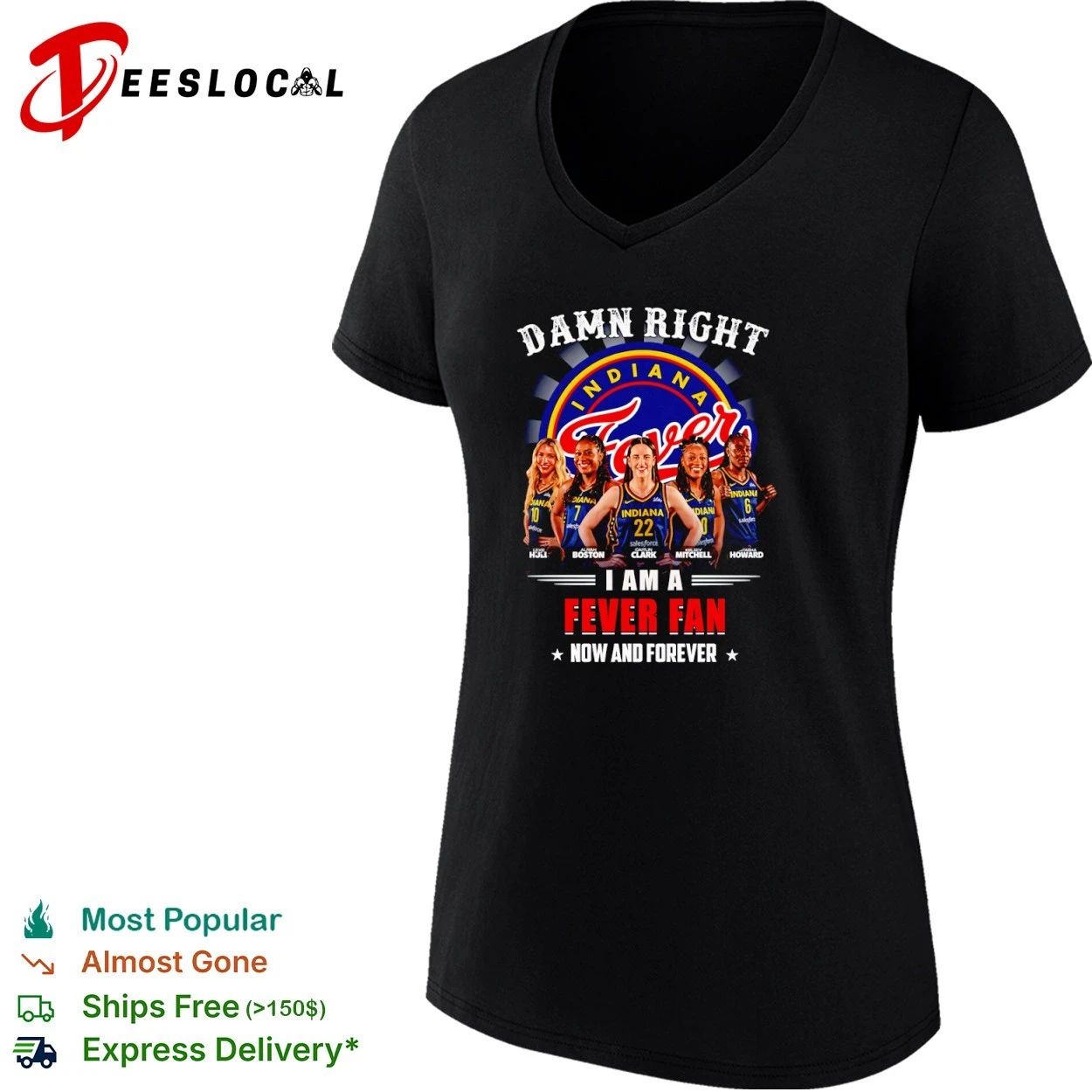 Damn Right I Am a Fever Fan Now and Forever Indiana Fever T-shirt