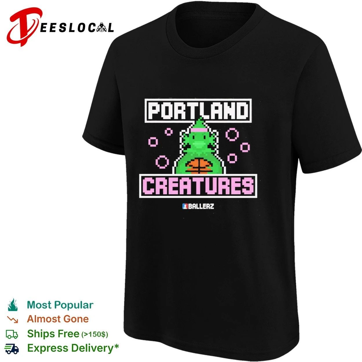 Portland Creatures Ballerz basketball T-shirt