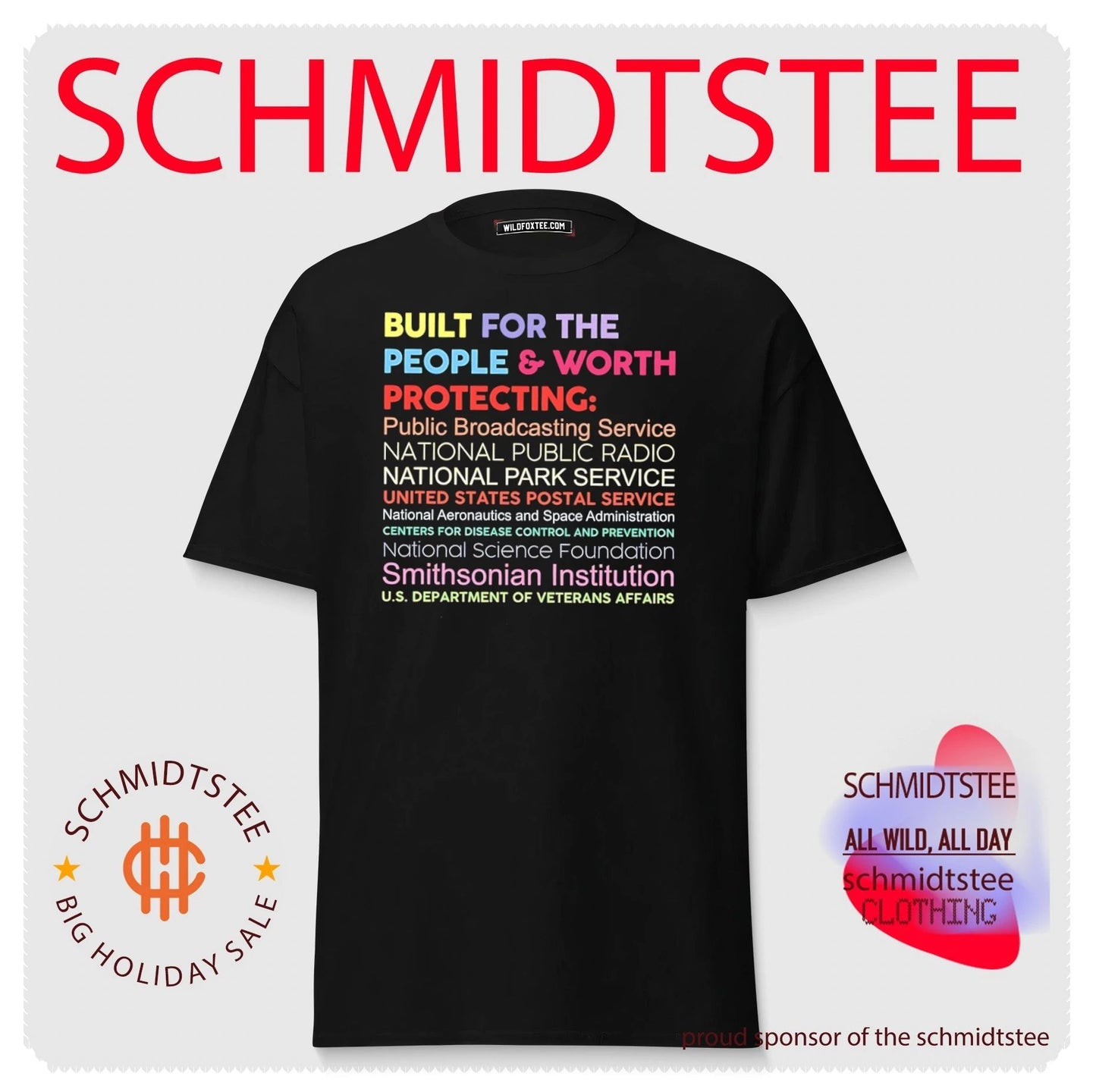 Built for the people and worth protecting public broadcasting service shirt