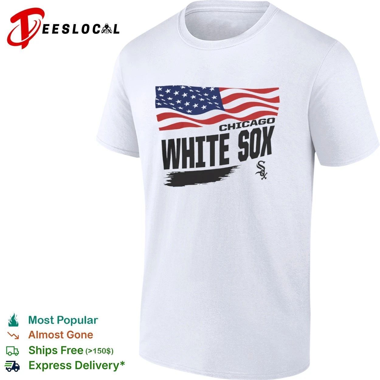 Chicago White Sox Waving Flag Starter T-shirt