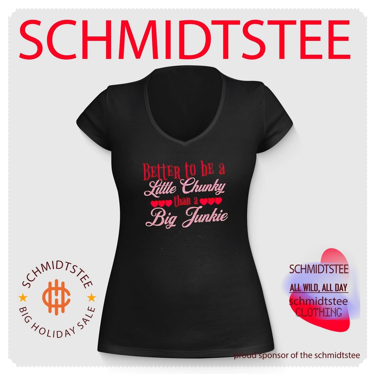 Better to be a little chunky than a big junkie shirt