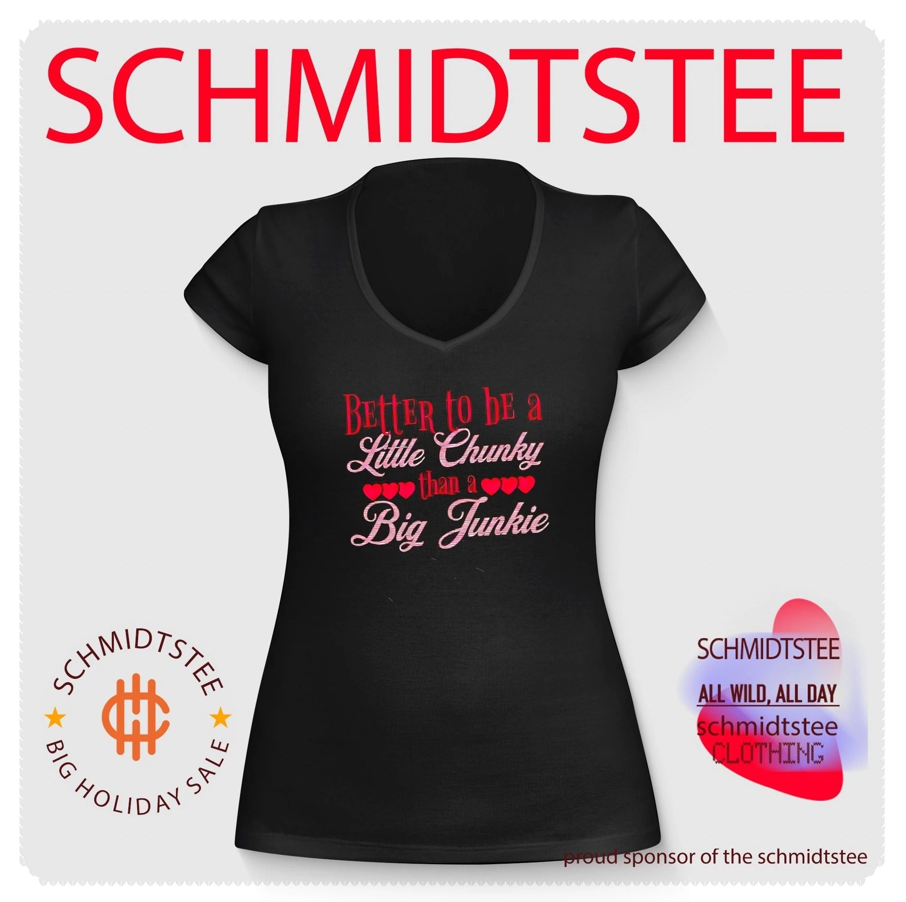 Better to be a little chunky than a big junkie shirt