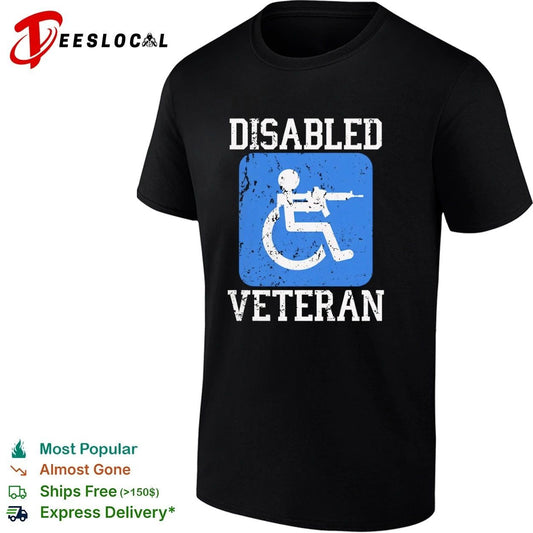 Disabled Veteran military army handicapped T-shirt